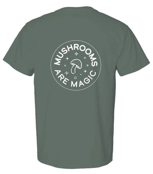 T-Shirt Uomo Gildan Cotone 'Freedom Is A State Of Mind' - Funghi Magici - Maglietta Basic - Foto 2